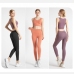 3Solid Color High Rise Stretchable Tight Leggings