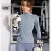 15Sports Stand Collar Zipper Long Sleeve Yoga Top