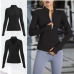 6Sports Stand Collar Zipper Long Sleeve Yoga Top