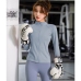 10Sports Stand Collar Zipper Long Sleeve Yoga Top