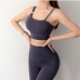 12Sporty Solid Loop Decor Yoga Tops