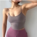 13U Neck Sporty Solid Camisole For Yoga Wear