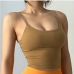 7U Neck Sporty Solid Camisole For Yoga Wear