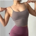 9U Neck Sporty Solid Camisole For Yoga Wear