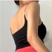 11U Neck Sporty Solid Camisole For Yoga Wear