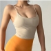 1U Neck Sporty Solid Camisole For Yoga Wear