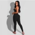 7Yoga Solid Fitness Camisole With Long Pants Set 